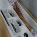 60 Inch Ceiling Fans with Lights and Remote, USA Original Patent 60" Modern Ceiling Fan, ETL Listed, 3 Downrods, 5 Blades, 6 Speeds Reversible Quiet DC Motor Indoor Outdoor Fans,Walnut Wood