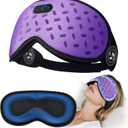 Sleep Mask Headphones Bluetooth 5.4 with 3D Removable Hot & Cold Compress, TOPOINT Weighted Eye Mask Blackout Soft, Cooling Breathable for Women Men Deep Sleep Relax Tired Eyes Migraine Office Travel