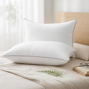  Pillows 32" x 17Size Set of 3, Luxury Hotel Bed Pillows Set with Down Alternative Filling for Side and Back Sleepers