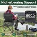 2 Pack Camping Chairs -Lightweight and Supportive Chairs for Adult and Lightweight Individuals - Compact, Durable, and Portable - Ideal for Camping, Hiking, Beach, and Picnics -Carry Bag, Regular