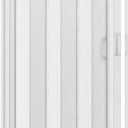 Techni Home Studio Series 36" W x 80" H PVC Foldable Accordion Door, Trimmable, Flexible Single Layer Panels, White Oak