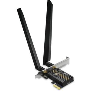 TP-Link WiFi 7 BE9300 PCIe WiFi Card Archer TBE552E| Tri-Band Network Card for Desktop PC| Bluetooth 5.4 | High-Gain Antenna | MLO, WPA3| Supports AMD/Intel Motherboard| Not Compatible w/Windows 10