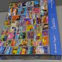 Re-marks Coastal Stamp Collage Puzzle, 500 Large Piece Jigsaw Puzzle for All Ages
