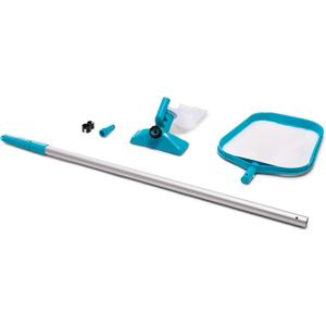 Intex 28002E Cleaning Maintenance Swimming Pool Kit with Vacuum, Surface Skimmer, and Telescoping Pole for Above Ground Pools (Pool Sold Separately) (1 Pack)