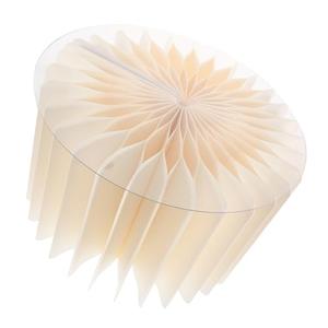 Healifty Foldable Round Cylinder Pedestal Stand White Paper Column for Wedding Party Table Backdrop Decoration Cake Display Vase Holder Stylish Retro Centerpiece for Events