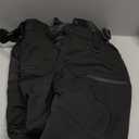 GSOU SNOW Womens Baggy Snowboard Pants Ski Bibs Snow Loose Overalls Waterproof Windproof Insulated Warm.( S, Black )