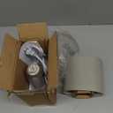 Lampwell LILA Small Modern Ceramic Table Lamp, Light Grey, 6.7x3.94xH11.8IN, Bulb Excluded, Bedside & Living Room, Kids & Night Table Lamp