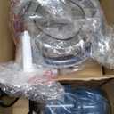 La Reveuse Food Processor,Electric Food Chopper with 7-Cup (1.7L) Glass Bowl, 4 Bi-Level Blades for Chopping,Grinding,Mincing,Whisking,Meal Prep,300W,Blue