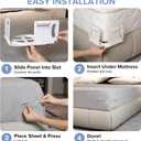 Upgraded Lock Bed Sheet Holders for Corners - Fitted Sheet Holders Keep Sheets Firm & Tight, Sheet Locks Straps Sets with Center Lock Clips, Fit for Standard Mattress, Easy Installation(White)