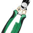 8-in-1 Wire Stripper with Voltage Tester – Multifunctional Heavy-Duty Electrical Pliers, Professional Wire Cutter & 12–250V AC/DC Hot/Neutral Tester (Green)