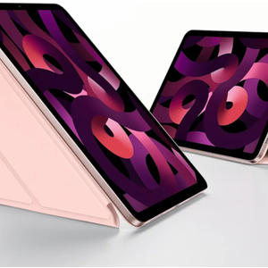 SMARTDEVIL Case for iPad Air 10.9 Inch, iPad 10th (2022/2020, 5th/4th), Lightweight Shockproof Protective Tablet Case Cover with Pencil Holder, Auto Wake/Sleep, 5 Standing Angles, Pink