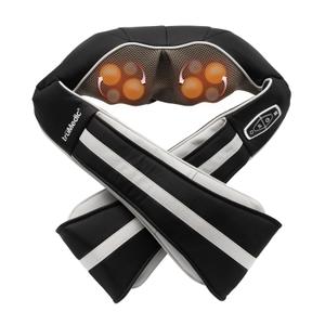 TruMedic InstaShiatsu+ Neck, Back, Shoulder Massager - 3 Massage Speeds, Cordless & Rechargeable, Shiatsu Neck Massager with Heat - Use at Home & Office for Full Body Shiatsu Relaxation (IS-3000PRO) Matte Black