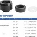 7-141 Body and Cab Mount Bushing Kit Compatible with 1999-2014 Chevy Silverado & Sierra 1500/2500 2WD/4WD Polyurethane Body Cab Mounts & Washers (Black 24PCS)