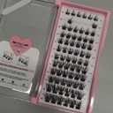 Lash Clusters, 72 Pcs Individual Cluster Lashes DIY Lash Extension 8-16mm Eyelash Clusters Volume Wispy Lashes Super Thin Band Reusable Soft & Comfortable (Volume, D-8-16mix)