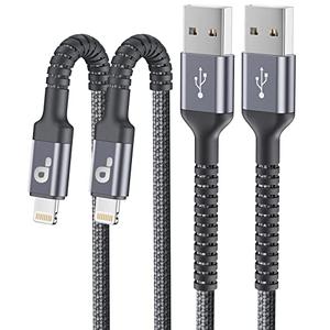 Lightning Cable 3ft 3Pack, [Apple MFi Certified] iPhone Charger Cable Nylon Braided Charging Cord Compatible with iPhone 14/13 / 12/11 / Pro Max/X/Xs Max/Xr /8 Plus/ 7 Plus/ 6S Plus / 6 Plus/iPad