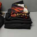 Dintszyayue Black Comforter Set Queen Size, 7 Pieces Floral Bed in a Bag Set, Texture Red Flower Bedding Sets, Soft Microfiber for All Season with Flat Sheet Fitted Sheets Pillowcases and Shams