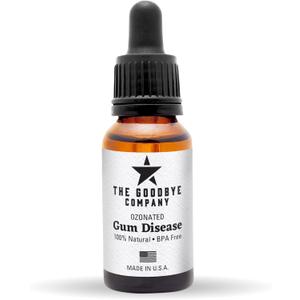 The Goodbye Company Ozonated Gum Treatment Oil Home Remedy for Periodontal Disease & Gingivitis Relief 100% Pure Clove & Neem Essential Oils for Healthy Gums, Soothes Pain & Stops Bleeding 15 ml