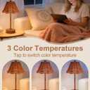 Cordless Table Lamps,Rechargeable LED Reading Light,Small Desk Lamp with 3 Color Touch Control,Vintage Boho Lamp,Dimmable Night Light for Living Room Bedroom Office Decor (2 Pack)