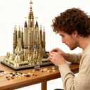Sagrada Familia Cathedral Spain Architecture Building Set,Spain Landmarks Castle Church MOC Modular City Building House Model Large Kit for Adults Collection10045 PCS, 46cm X 36cm X 60cm