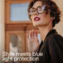 miyya Blue Light Glasses for Women & Men Oversized UV & Blue Light Blocker Chunky Frames, Stylish Eyewear Accessories