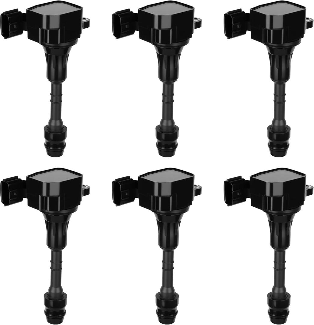 Ignition Coil Packs for Nissan Maxima Murano Altima Xterra Quest Frontier Pathfinder for Infiniti I35 QX4 for Suzuki Equator 3.5L 4.0L V6 2002 2003 2004 2005 2006 2007 2008 2009 UF349 C1406 Set of 6