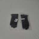 Winter Leather Gloves for Women, Warm Touchscreen Driving Texting Cashmere Lined Gloves (Small, Black)