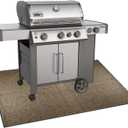 BBQ Grill Mat for Outdoor Grill, 51 x 36 inches Heavy Duty Thickened Under Grill Mats, Oil-Proof Waterproof Floor Protector for Deck and Patio (Brown)