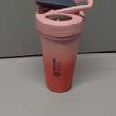 BlenderBottle Sport Sleek Insulated Stainless Steel Shaker Bottle with Wire Whisk, 25-Ounce, Flamingo Ombre  Protein Shakes & Hydration for Athletes & Fitness Enthusiasts, Easy Mixing, Slim Easy to Hold, Keeps Drinks Cold, Lockable Lid