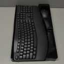 Wireless Keyboard and Mouse Combo,2.4G Full Size Wave Keys Ergonomic Keyboard with Wrist Rest for Natural Typing, 3 DPI Adjustable Ergonomic Silent Mouse for Computer/Laptop/Windows/Mac (Gray)