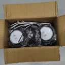 10Pcs 2" Inch Round Red Led Trailer Side Marker Clearance Lights Kit Clear Lens 9 LED Reflectors w/Rubber Lights Grommets and 2 Prong Wire Pigtails Sealed Waterproof Marker Lights for Trucks 12V