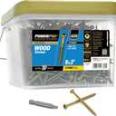 Power Pro Premium Exterior Wood Screws, #9 x 3 Inch All-Purpose Deck Screws for Outdoor Projects, T-25 Star Bit Included, Bronze, 2000 Pieces | 967788V4