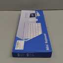 Wireless Keyboard and Mouse Combo, Compact Quiet Wireless Keyboard and Mouse Set 2.4G Ultra-Thin Sleek Design for Windows, Computer, Desktop, PC, Notebook, Laptop (GHKM03 Gold 01)