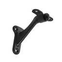 khtumeware 6 Pack 3 Inch Matte Black Hand Rail Bracket Heavy Duty Hardware for Stairways, Home or Office Stair Support Handrail Brackets