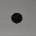 Garbage Disposal Splash Guards 3 3/8" Sink Baffle QCB-AM Replacement for InSinkErator Evolution Series, Upgraded Removable Quiet Collar Drain Plugs, Garbage Disposer Accessories, Black (Deep Black - 1 Pack)