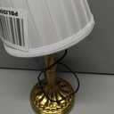 KDG Cordless Portables Table Lamp Set of 2, LED Fabric Shade Small Desk Lamps, 5000mAh Battery Powered Lighting, 2700K Stepless Dimmable Light for Living Room, Dining Room, Bedroom, Bedside (Bronze)