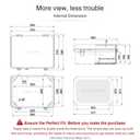 QILIPSU Waterproof Junction Box IP67 Outdoor Plastic Electrical Project Enclosure Weatherproof with Mounting Plate, Wall Brackets, Hinged Grey Cover 16.1"x12.2"x7.1"