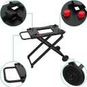 Portable Grill Cart for Weber Q100 Q1000 Q120 Q1200 Q200 Q2000 Q2200 Series Grills, Foldable Grill Stand for Weber Q1400 Q2400 Electric Grills, Replace for Weber Q Portable Cart