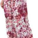 Miniyear Womens Fun Print Pajama Pants Soft Palazzo Pants Lightweight Comfy Casual Lounge Pj Bottoms Sleepwear with Elastic Waistband & Pockets (XL)