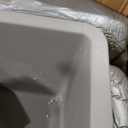 BLANCO Precis Reversible 1-3/4 Double Bowl Kitchen Sink with Low Divide, Truffle