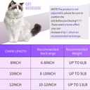 Hillban Cat Collar Diamond Chain Glitter Collar Walking Metal with Secure Buckle Cat Pet Necklace with Paw Charm and ID Tag Bell Link Cuban Jewelry Accessories Gift(10 Inch,Steel Black, Purple)