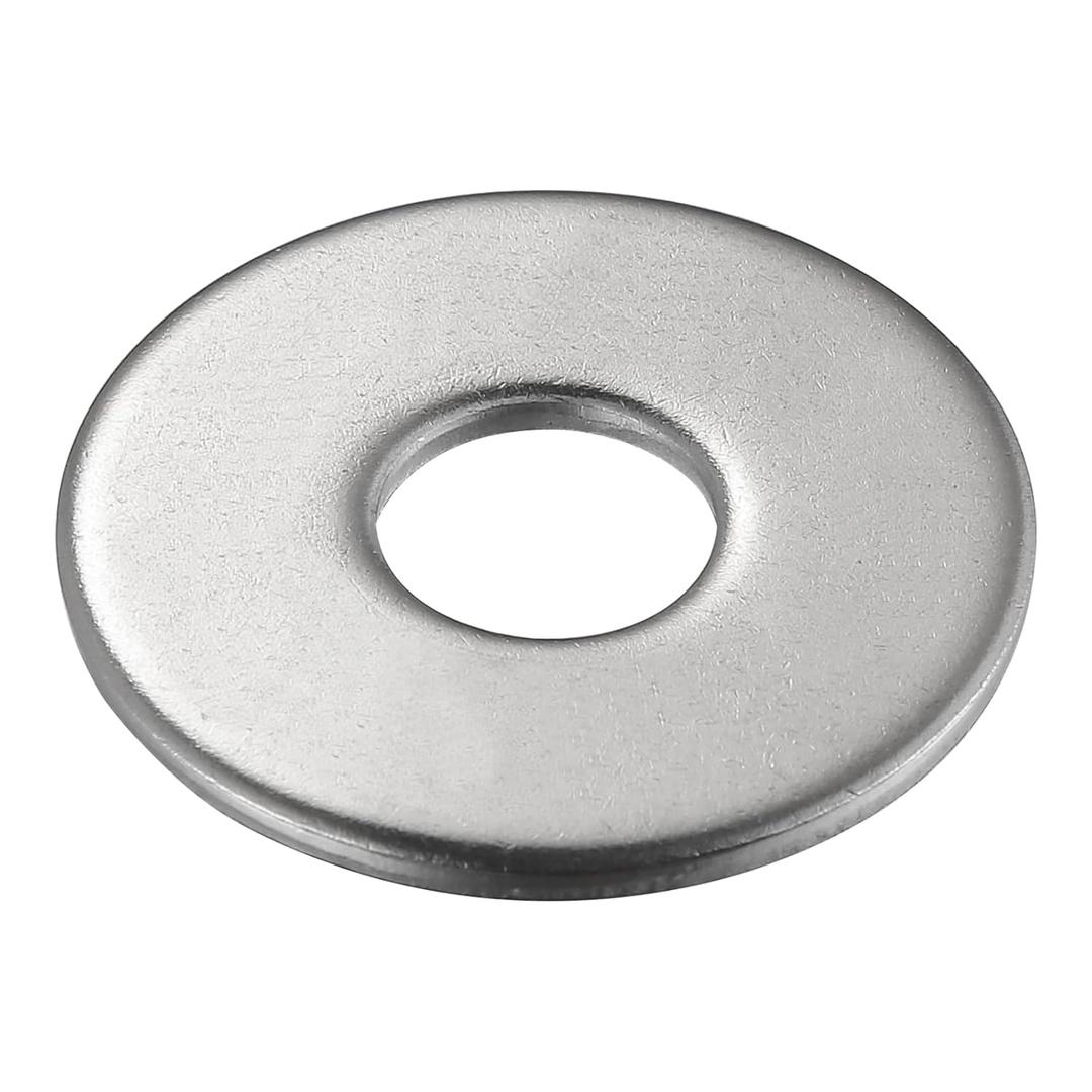 Wensilon (400Pcs) 1/4" x5/8 Stainless Steel 304 Metal Flat washers for Screws and Bolts, Suitable for Factory Maintenance, Kitchen, Store and Outdoor Construction