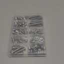 New 2026 245Pcs M5 X 6/8/10/12/16/20/25 Countersunk Screw Nut Washer Combo Kit 304 Stainless Steel Fully Threaded