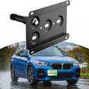 Front License Plate Bracket Compatible with 2016-up BMW F48 X1,11-17 F25 X3, 14-upF26 X4, 14-up F15 X5, 15-up F16 X6, 09-16 E89Z4 No Drill Tow Hook License Plate Holder, Car Tag Frame with Adapter Kit