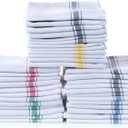 Simpli-Magic 79165 Kitchen Towels, (Pack of 15) Towels, 15" x 26", Herringbone Multi-Color