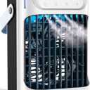 Portable Air Conditioners, 1s fast cooling 16 Standing Fans that Portable AC120 Oscillating 650ml Water Tank, 5Modes & 4Speeds Cooling Fans