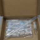 Elfenstall- 10pcs Mini Clear 2ml 5/8 Dram Fine Mist Atomizer Vial Glass Bottle Spray Refillable Perfume Empty Sample Bottle Clean Cloth for Travel Party Free 3ML Dropper