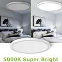 inShareplus 15.7" LED Flush Mount Ceiling Light Fixture, 32W [320W Equiv] Daylight 5000K Thin Flat Modern Ceiling Light for Bedroom, Living Room, Office