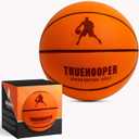 Silent Basketball  Indoor Basketball (PRO Version) - Grooved Foam Basketball for Quiet Dribbling and Indoor Training  Higher Bounce Noiseless Basketball - Non-Deforming Packaging (Size 3, Orange)