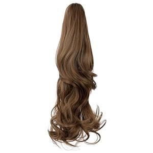 Claw Clip Ponytail Extension 24" Clip in Wavy Ponytail Hair Extensions Long PonyTails for Women Extensions Light Chestnut Brown