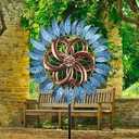 MUMTOP Wind Spinners Outdoor Metal 6.5 FT Large Two-Way Wind Sculptures for Patio Yard and Garden Decor